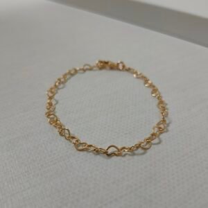 Pulseira infantil – Folheada ouro 18k