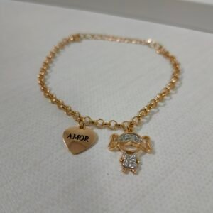 Pulseira feminina – Folheada ouro 18K