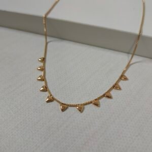 Gargantilha feminina – Folheada ouro 18k