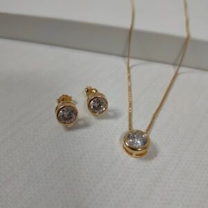 Conjunto feminino – Folheado ouro 18k