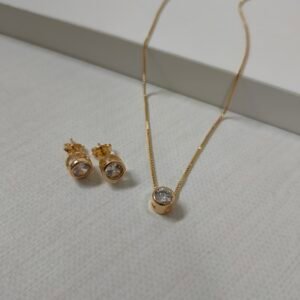 Conjunto feminino – Folheado ouro 18k