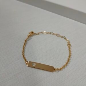 Pulseira infantil – Folheado ouro 18K